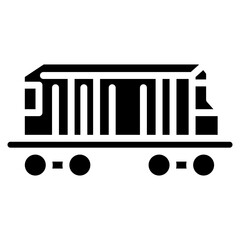 Freight Train Vector Icon