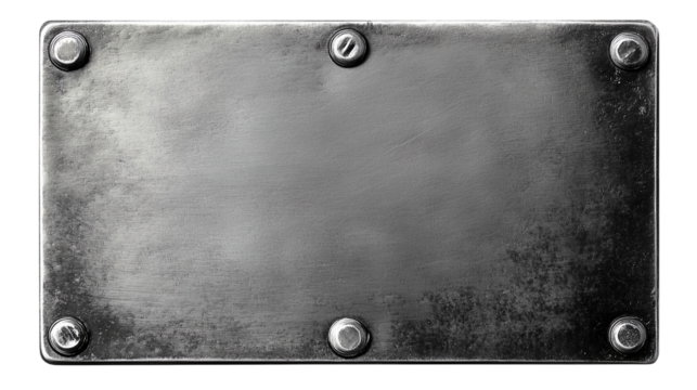 Brushed Metal Texture Background Plate Dark Grey old iron isolated on transparent background