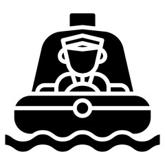 Water Taxi Vector Icon