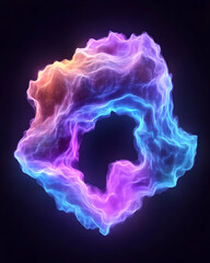 Abstract Colorful Organic Shape Design for Digital Art