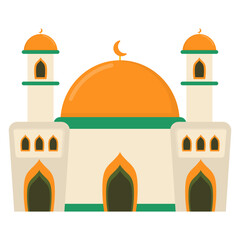 Cute Mosque Illustration