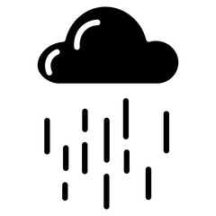 Heavy Rain Vector Icon