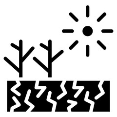 Drought Sign Vector Icon
