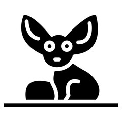 Fennec Fox Vector Icon
