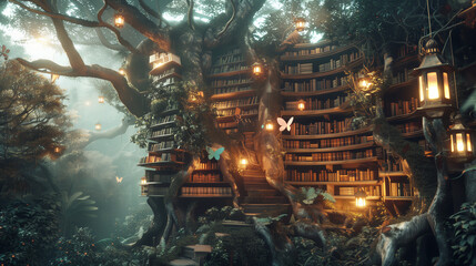 library in the jungle