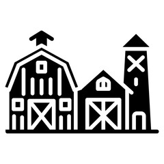 Pastoral Countryside Vector Icon