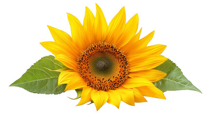Obraz premium Vibrant sunflower png, highquality transparent background image for design and creative projects