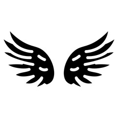 Obraz premium Fairy Wings Vector Icon