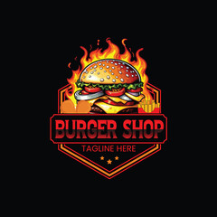 Burger Shop Logo