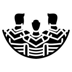 Soccer Team Huddle Vector Icon