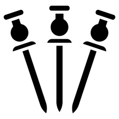 Pin Cluster Vector Icon