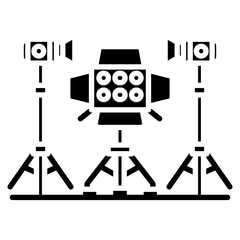 Obraz premium Lighting Rig Vector Icon