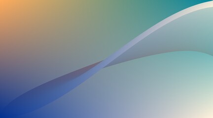 The gradient primarily uses teal and dark blue. Subtle, thin curved lines extend diagonally from the upper left to the lower right.
