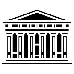 Halicarnassus Mausoleum Vector Icon