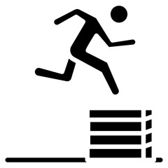 Box Jump Vector Icon