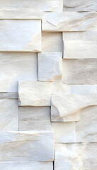 Fototapeta premium Abstract pattern of light beige stone wall tiles