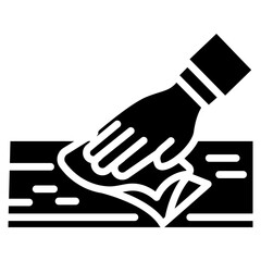 Polishing Furniture Vector Icon