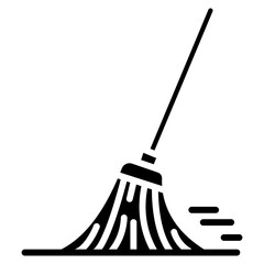 Sweeping Garage Vector Icon