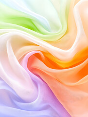 Fototapeta premium Abstract rainbow fabric texture close up
