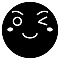 Winking Face Vector Icon