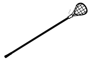 Lacrosse silhouette vector illustration