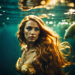 Golden mermaid