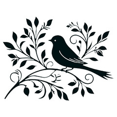 clip art, tree, flying, silhouette, drawing
