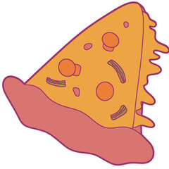 Pizza Food Illustration 