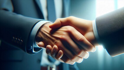 Close-Up of Businessmen Shaking Hands &ndash; Trust, Partnership, and Corporate Success.