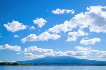 Obraz premium blue sky white cloud