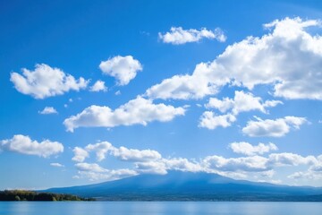 Fototapeta premium blue sky white cloud