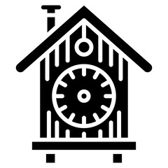 Cuckoo Clock Vector Icon