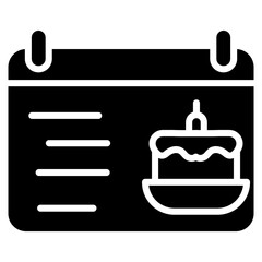 Birthday Date Vector Icon