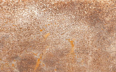 Metal background, rust texture, old iron. Corrosion from water, on sheet metal. Rust and oxidized background. Old metal iron sheets.