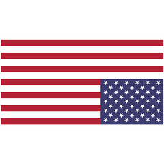American flag upside down isolated on a transparent background. Vector illustration of the national flag of the USA with a white frame