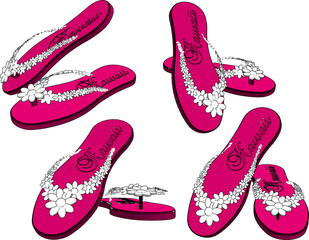 vector sketch illustration design of sandal shoes with for fashion women career going party