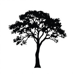 Sycamore forest tree icon - Simple Vector Illustration
