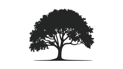 Fototapeta premium Sycamore forest tree icon - Simple Vector Illustration 