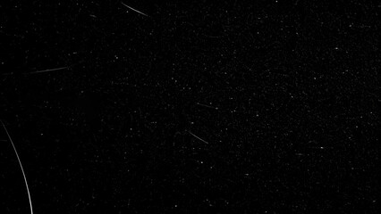 Dirt overlay screen effect use for grunge background and vintage style, Abstract dust particles, and dust grain texture on a black background. Abstract texture dust particles and dust grain on a black