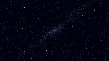 Detailed realistic night starry blue sky. Cosmos concept. Galaxy explosion. Stars in space abstract. Astronomy beauty pattern. Congratulations or invitation background. 