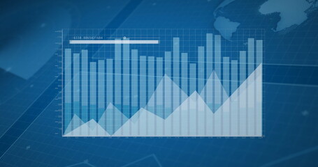 Image of financial data processing over grid