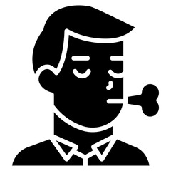 Breathing Difficulty Vector Icon