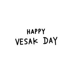 happy waisak lettering