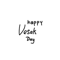 happy waisak lettering