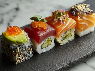 sushi with salmon