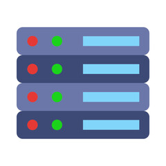 Obraz premium Database flat icon