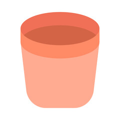 Plant pot flat icon