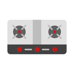 Fototapeta premium Stove flat icon