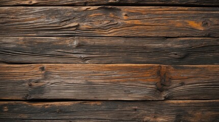 Fototapeta premium Rustic wooden plank texture with deep grain patterns ideal for backgrounds, vintage designs, or natural material presentations.