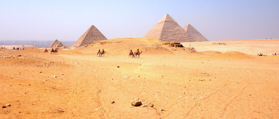 Pyramids of Giza in Cairo - Egypt